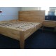 Masívna dubová manželská posteľ Lozzane 180/160/140 x 200 cm