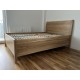 Dubová masívna posteľ Dada Plus s úložným priestorom