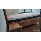 Masívna dubová manželská posteľ Venézia wood s úložným priestorom