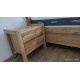Masívna dubová manželská posteľ Venézia wood s úložným priestorom
